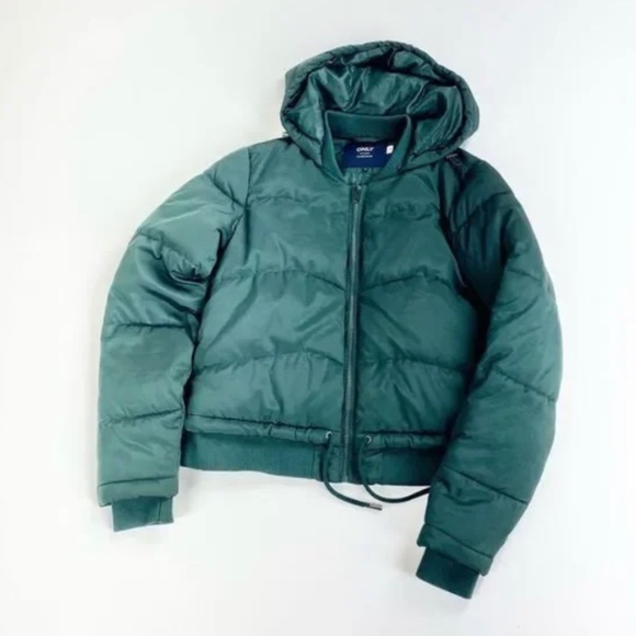 Only Jackets & Blazers - IN SEARCH OF (ONLY Our Story Green Hooded Padded Jacket) any size